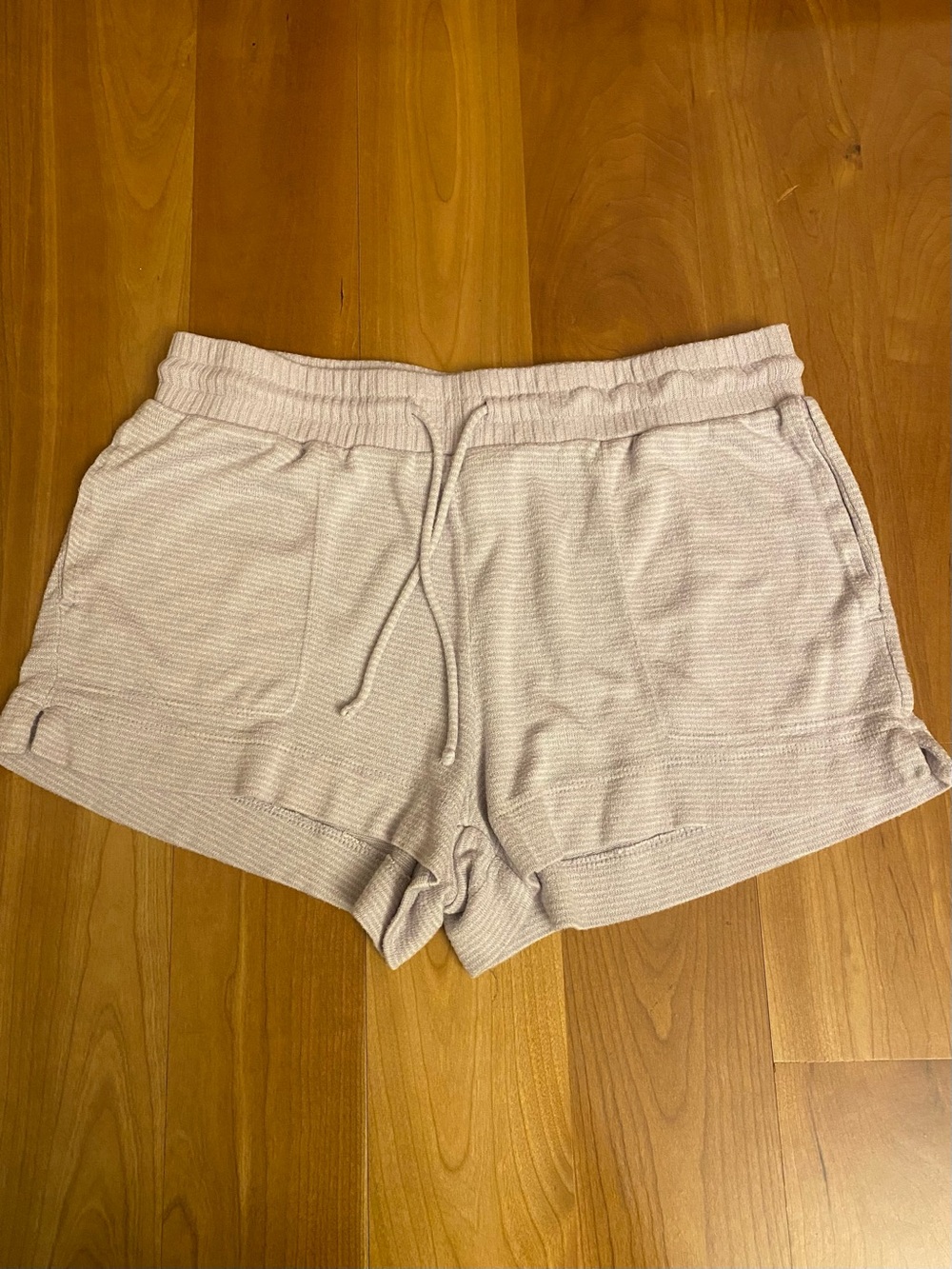 Stars Above Lavender & White Striped Lounge Shorts